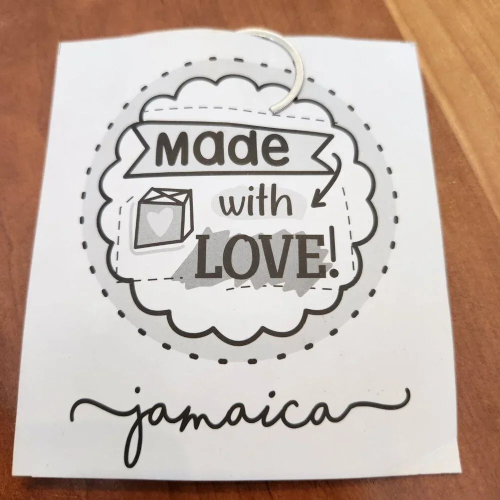Dolphin Cove Jamaica 🇯🇲 Souvenir Keychain‎ - Wood Mascot Charm